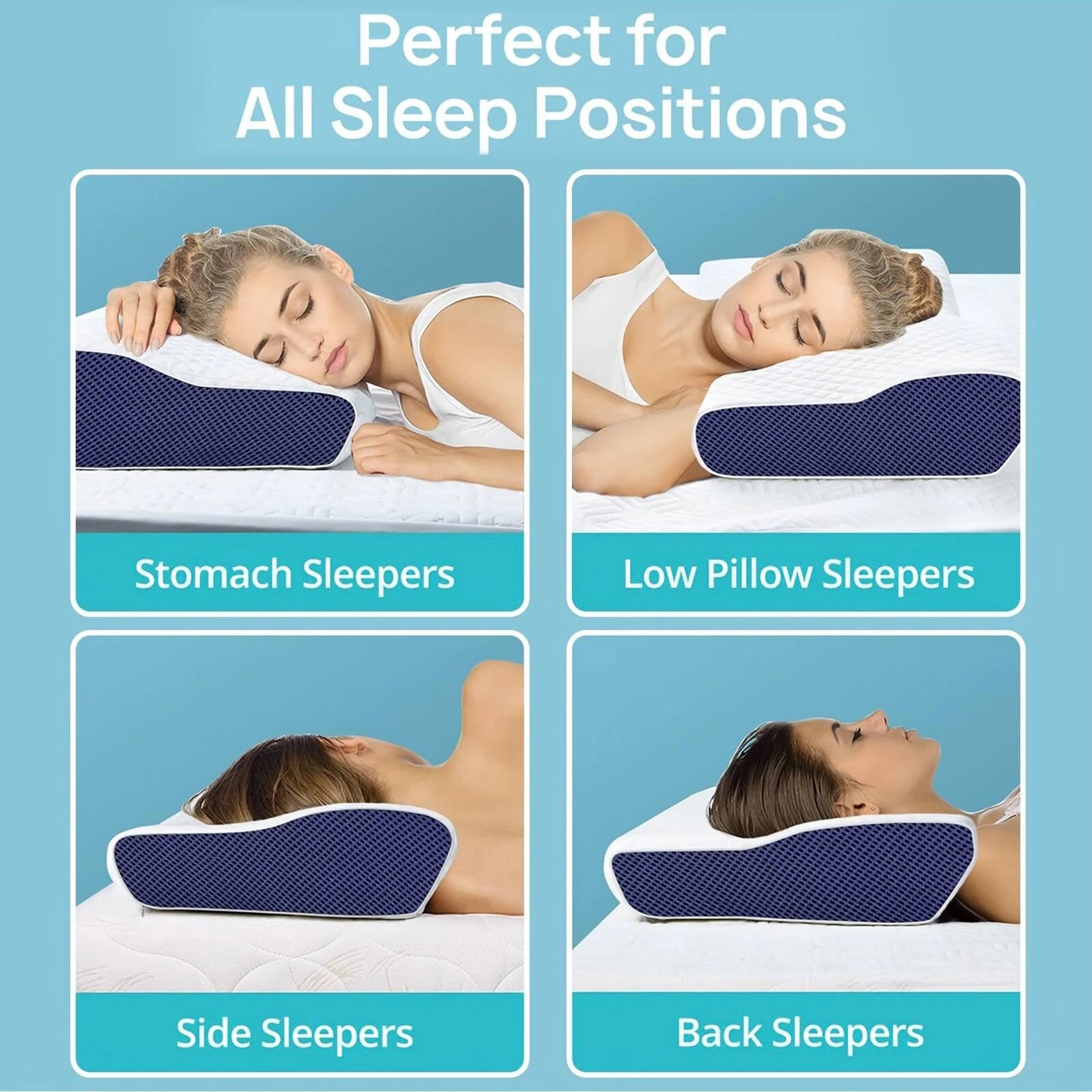 Orthopedic Memory Foam Pillow – Ergonomic Support for Better Sleep