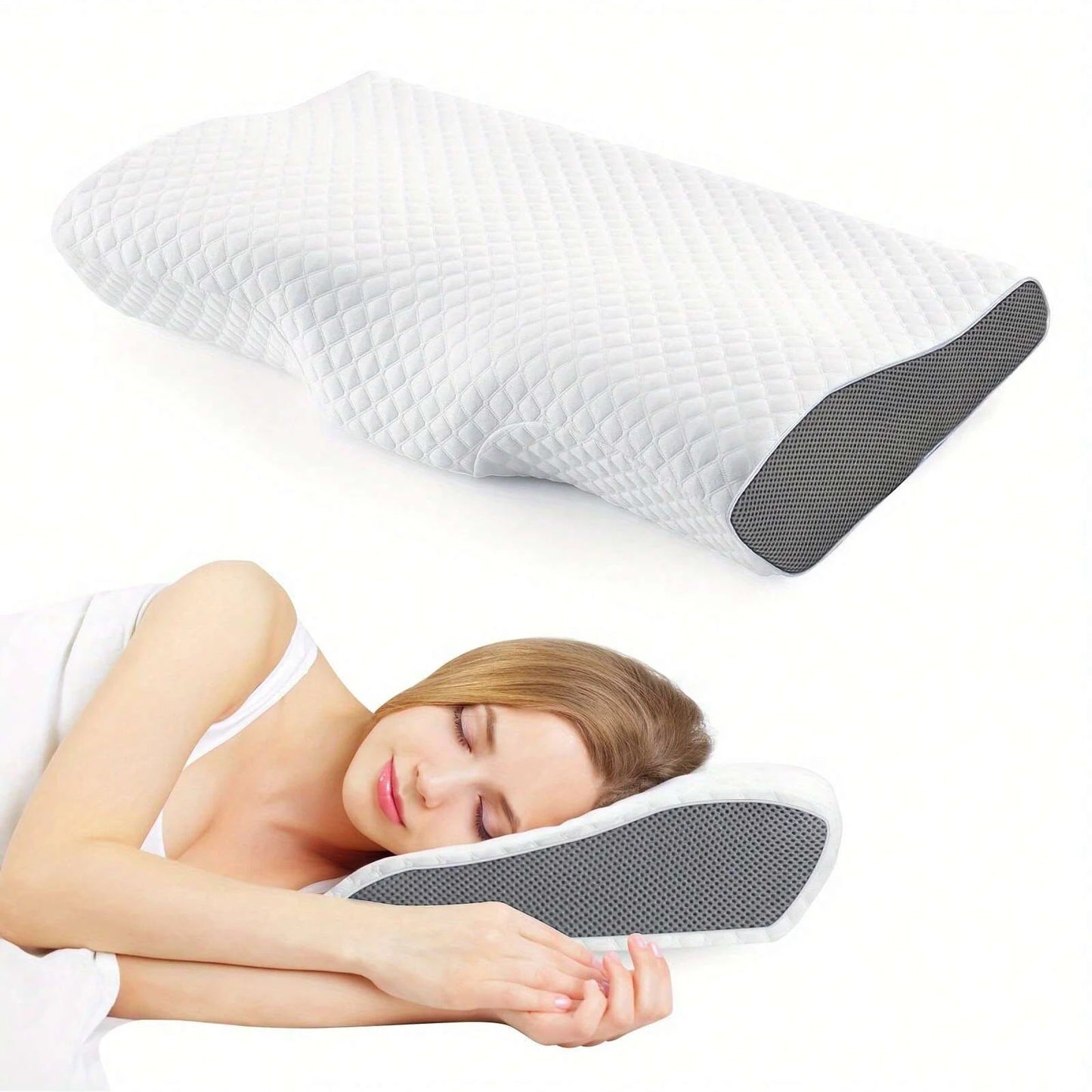 Orthopedic Memory Foam Pillow – Ergonomic Support for Better Sleep