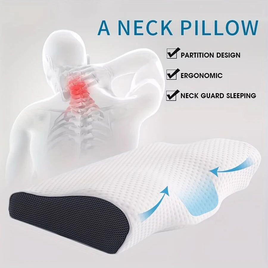 Orthopedic Memory Foam Pillow – Ergonomic Support for Better Sleep