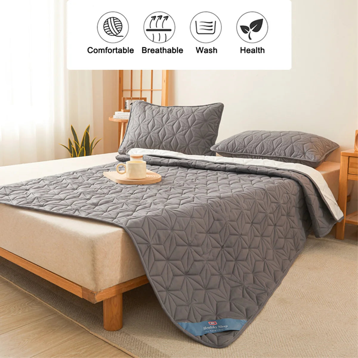 Waterproof Mattress Topper with Elastic Band